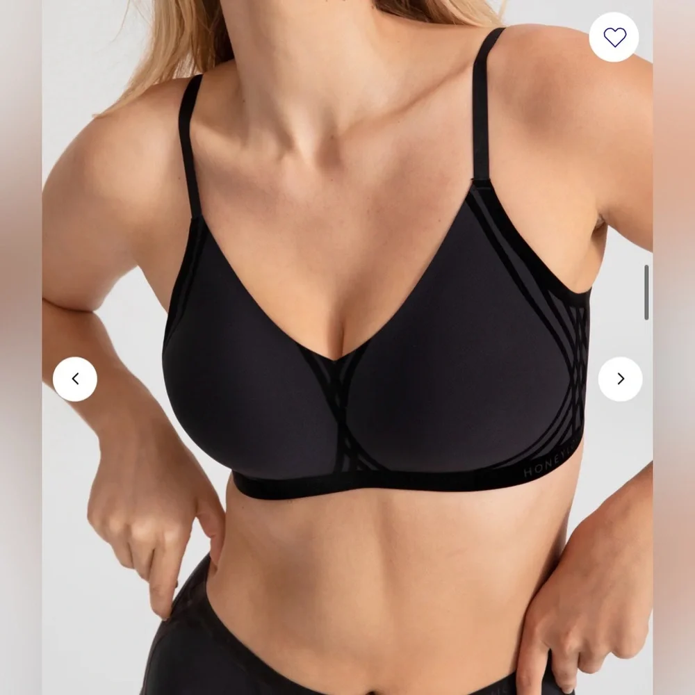 NWT Honeylove Silhouette Bra XL black‎